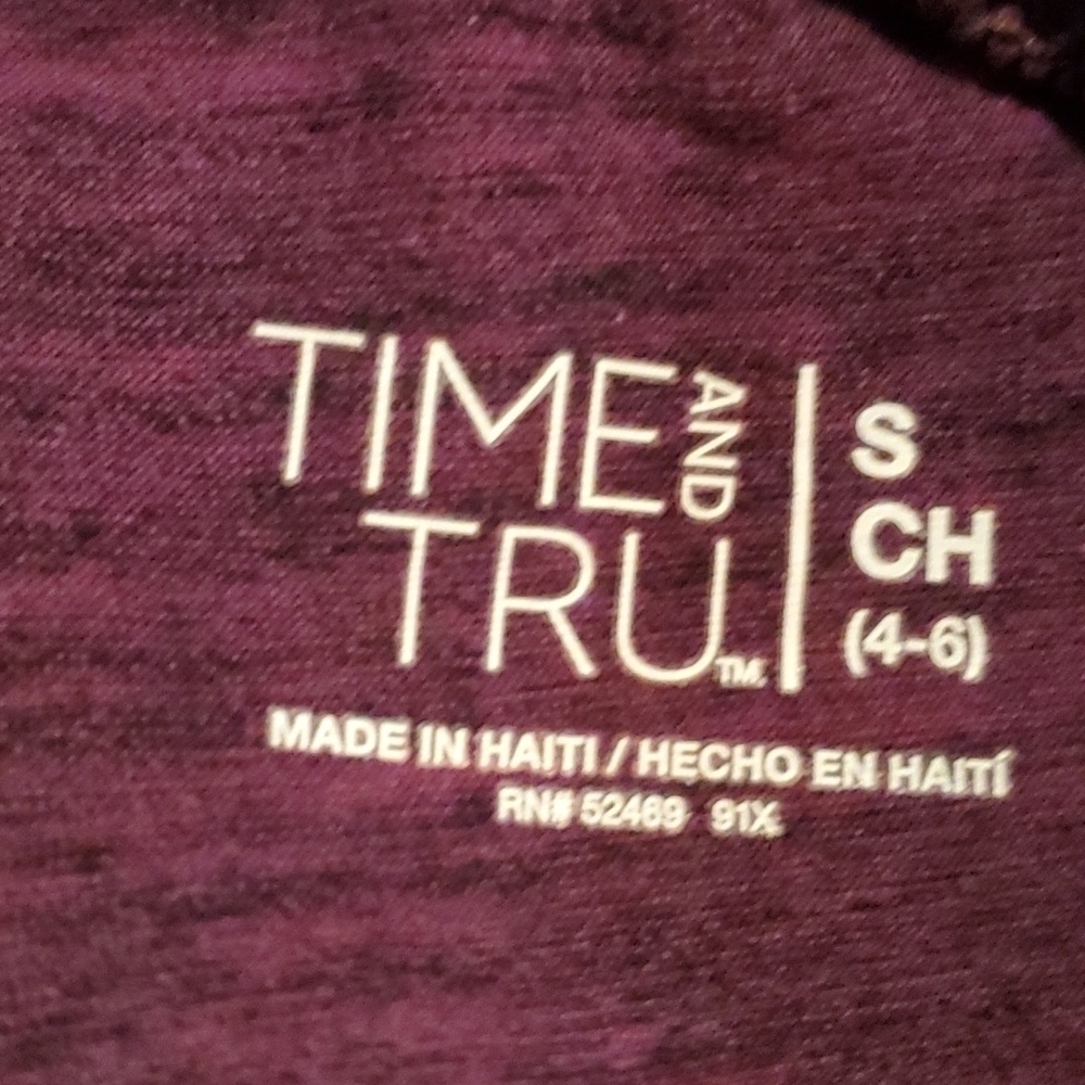 Time & Tru purple yoga pants Small EUC - Picture 3 of 5